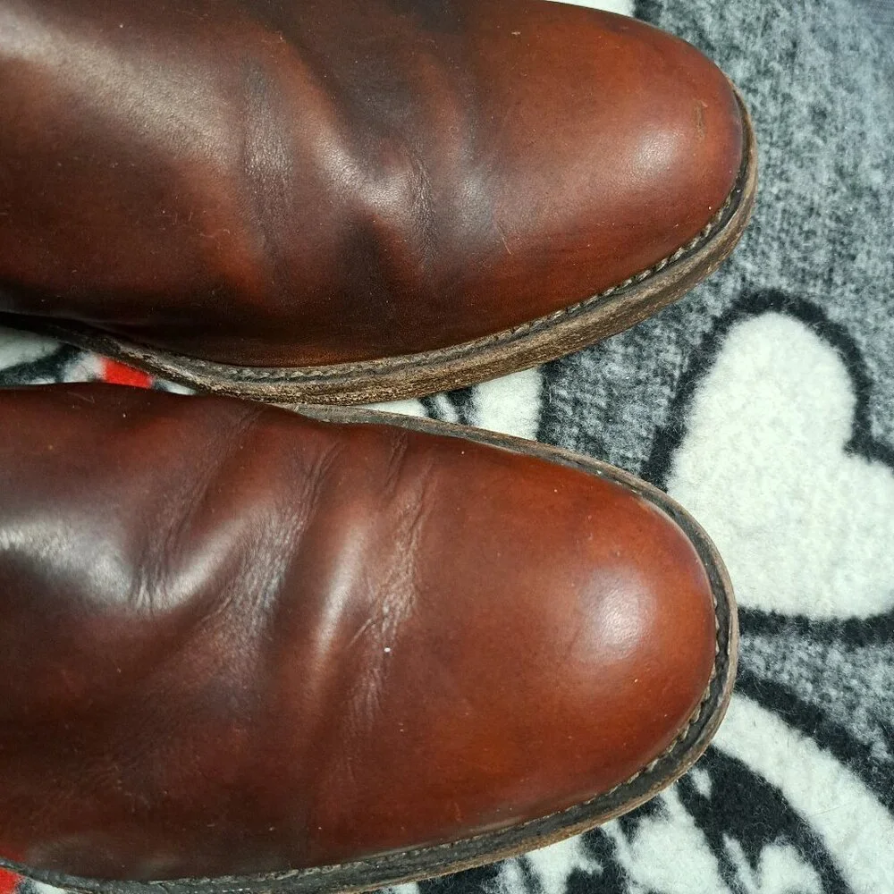 %Size 8 Frye Men's Jacob Back Zip Boots Men D15